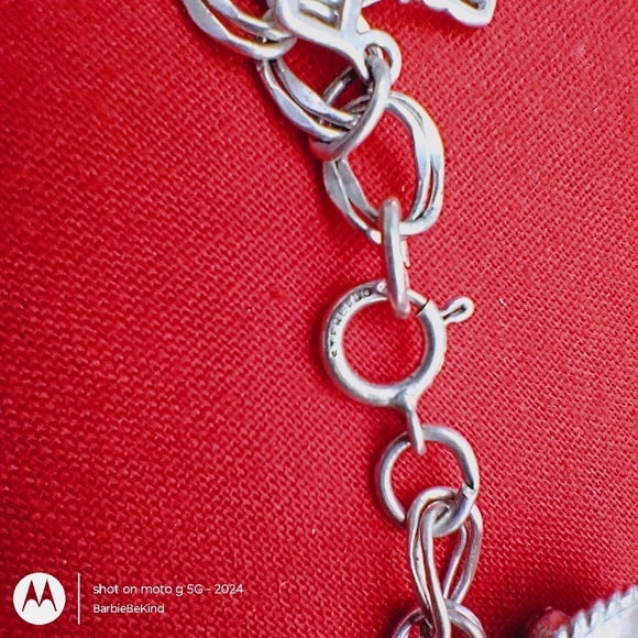 $5 Strt On Sat 12:30!Vtg Sterling Silver Charm Bracelet 12 Sterling Chrms. 7.5"​ - Picture 14 of 15